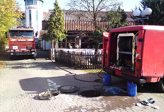 Wolfratshausen b. München Hochdruckspülung der Grundleitung